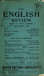 English Review 01 1916_cover