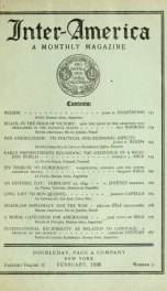 Inter-America; a monthly magazine ... English v2 n3 1919_cover