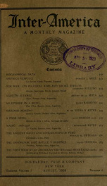Inter-America; a monthly magazine ... English v1 n6 1918_cover