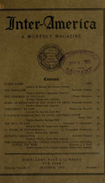 Inter-America; a monthly magazine ... English 1 1917_cover
