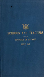 Public and separate schools and teachers in the Province of Ontario 1911_cover