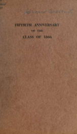 Fiftieth anniversary of the Class of 1866_cover