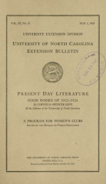 University of North Carolina extension bulletin 3 no 13_cover