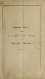 Report of the Class of 1869 no.1_cover