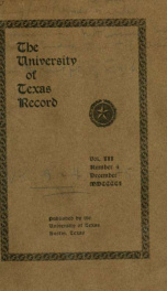 University of Texas record 3 no 4_cover