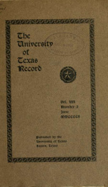 University of Texas record 3 no 2_cover