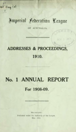 Addresses and proceedings 1 1910_cover