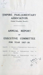 Annual report .. 1927-28_cover