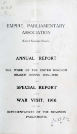 Annual report .. 1916_cover