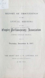 Report of proceedings of the annual meeting_cover