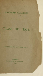 Secretary's report n.2 1891_cover