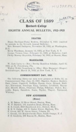 Annual bulletin n.8 1889_cover
