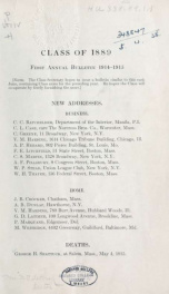 Annual bulletin n.1 1889_cover