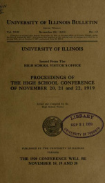 Report of the high school visitor, University of Illinois, for the year[s] 1914/15-1930/31 17_cover