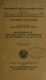 Report of the high school visitor, University of Illinois, for the year[s] 1914/15-1930/31 16_cover