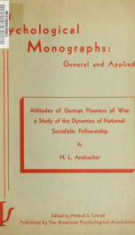 Psychological monographs : general and applied 62 no 1_cover