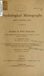 Psychological monographs : general and applied 61 no 5_cover