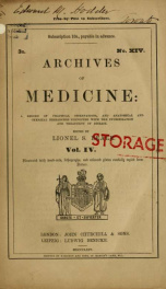 Archives of Medicine. (London) 4, no.14_cover