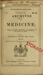 Archives of Medicine. (London) 3, no.10_cover