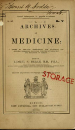 Archives of Medicine. (London) 2, no.5_cover