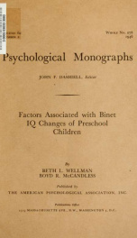 Psychological monographs : general and applied 60 no 2_cover