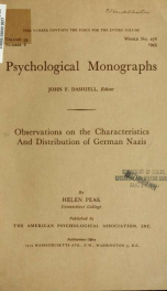 Psychological monographs : general and applied 59 no 6_cover