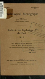 Psychological monographs : general and applied 52 no 1_cover