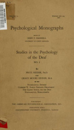 Psychological monographs : general and applied 53 no_cover