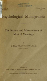 Psychological monographs : general and applied 54 no 2_cover