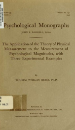 Psychological monographs : general and applied 55 no_cover