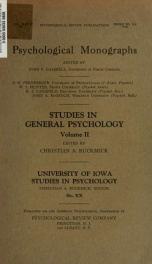 Psychological monographs : general and applied 48 no 2_cover