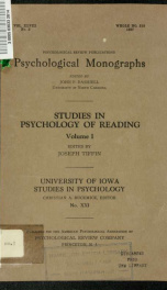 Psychological monographs : general and applied 48 no 3_cover