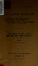 Psychological monographs : general and applied 36 n2_cover