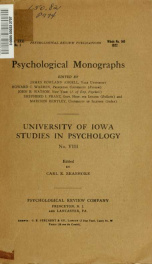 Psychological monographs : general and applied 31 n1_cover