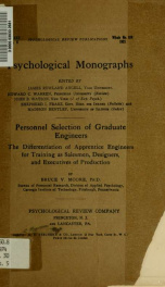 Psychological monographs : general and applied 30 n5_cover