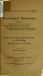 Psychological monographs : general and applied 30 n3_cover