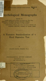 A tentative standardization of a hard opposites test 30 n1_cover