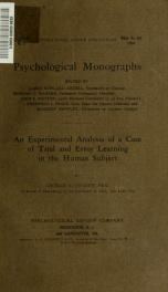 Psychological monographs : general and applied 28 n4_cover