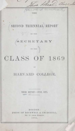Report of the Class of 1869_cover