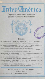 Inter-America; organo de intercambio intelectual entre los pueblos del nuevo mundo ... Español 6, no.4_cover