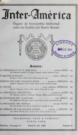 Inter-America; organo de intercambio intelectual entre los pueblos del nuevo mundo ... Español 5, no.6_cover