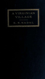 A Virginian village and other papers together with some autobiographical notes_cover