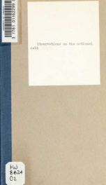 Observations on the national debt, and An enquiry into its real connection with the general prosperity_cover