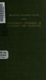 Selected articles on government ownership of telegraph and telephone_cover