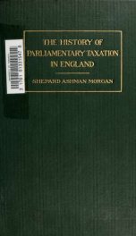 The history of parliamentary taxation in England_cover