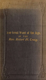 The great want of the age_cover