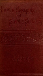 Simple sermons on simple subjects_cover