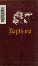 Baptisma: the mode and subjects of Christian Baptism_cover