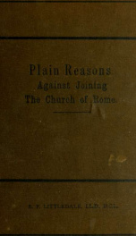 Plain reasons against joining the Church of Rome_cover