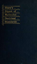 Digest of the doctrinal standards of the Methodist Church_cover